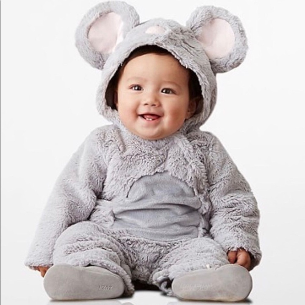 Pottery Barn Kids Gray Mouse Plush Halloween Costume
